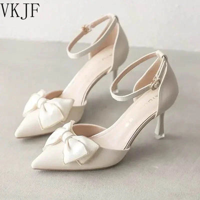 Women's designer heels with thin high heels,