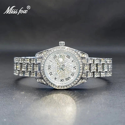 Diamond Ice Watch with mini dial and elegant design for women.