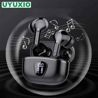 Wireless Earbuds with HiFi Stereo, BT5.3, ENC Noise Cancelling, 48H LED Display, IP7 Waterproof.